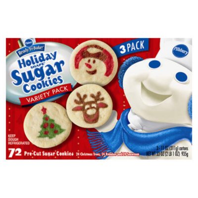 Pillsbury® Holiday Shape Sugar Cookies - 72 Ct - Sam's Club