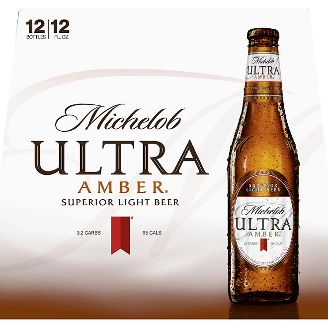 Michelob Ultra Amber Light Beer (12 fl. oz. bottle, 12 pk.)