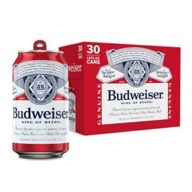 Budweiser 12 fl. oz. can, 30 pk.