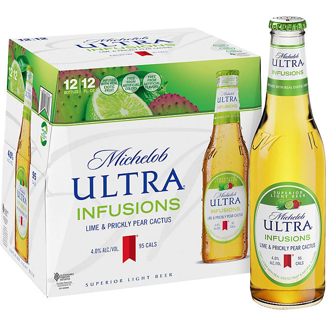 Michelob Ultra Infusions Lime & Prickly Pear Cactus (12 fl. oz. bottle, 12 pk.)