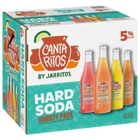 Cantaritos Jarritos Hard Soda Variety Pack, 12 fl. oz. bottle,12 pk.