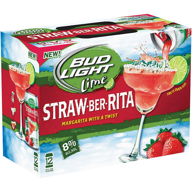 Bud Light Straw-Ber-Rita (8 fl. oz. can, 12 pk.)
