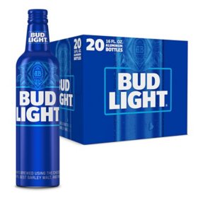 Bud Light Beer, 16 fl. oz. aluminum bottle, 20 pk.