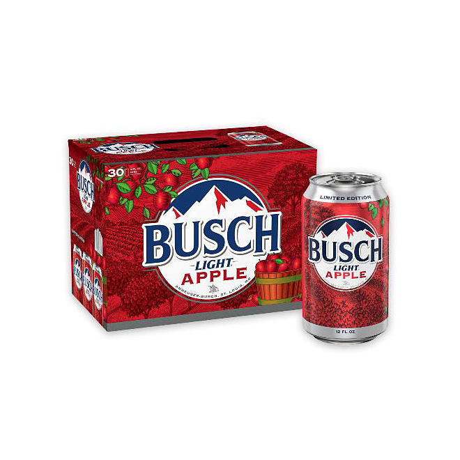 Busch Light Apple Lager (12 fl. oz. can, 30 pk.)