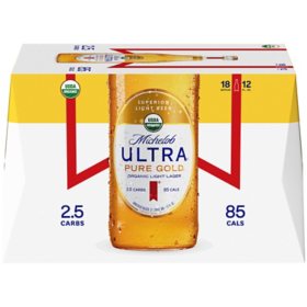 Michelob Ultra Pure Gold 12 fl. oz. bottle, 18 pk.