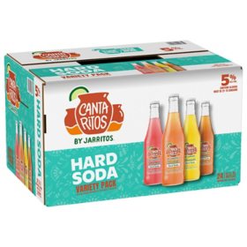 Cantaritos Jarritos Hard Soda Variety Pack, 12 fl. oz. bottle, 24 pk.