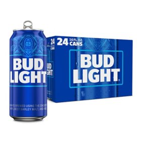 Bud Light Beer 16 fl. oz. can, 24 pk.