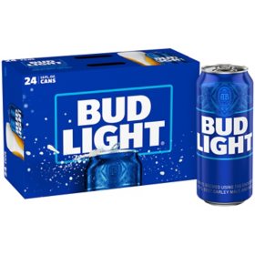 Bud Light Beer 16 fl. oz. can, 24 pk.