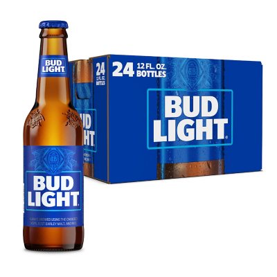 Bud Light Beer 12 Fl Oz Bottle 24 Pk Sam S Club