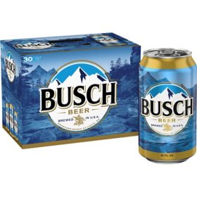 Busch Beer, 12 fl. oz. can, 30 pk.