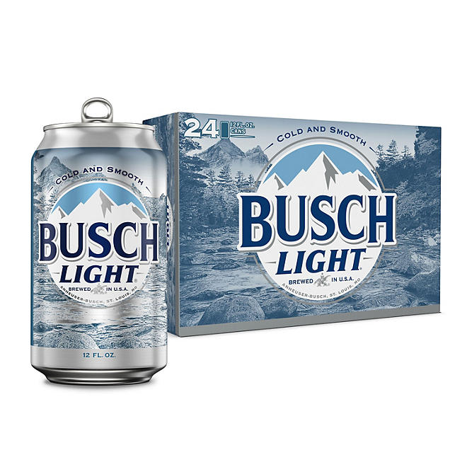 Busch Light Beer 12 fl. oz. can, 24 pk.