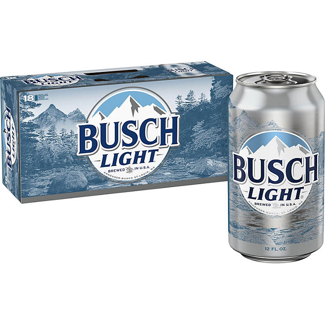 Busch Light Beer (12 fl. oz. can, 18 pk.)