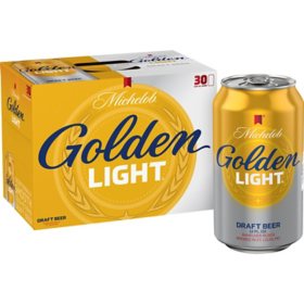 Michelob Golden Light Draft Lager Beer, 12 fl. oz. can, 30 pk.
