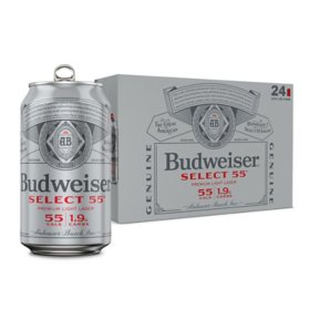 Budweiser Select 55 12 fl. oz. can, 24 pk.