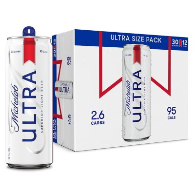 Michelob Ultra Superior Light Beer 12 Oz Cans 30 Pk Sam S Club