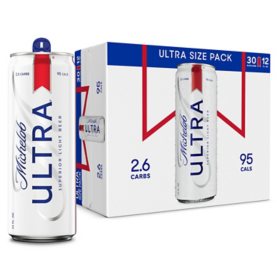 Michelob Ultra Superior Light Beer, 12 fl. oz. can, 30 pk.