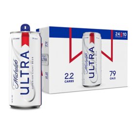 Michelob Ultra Superior Light Lager Beer, 10 fl. oz. can, 24 pk.