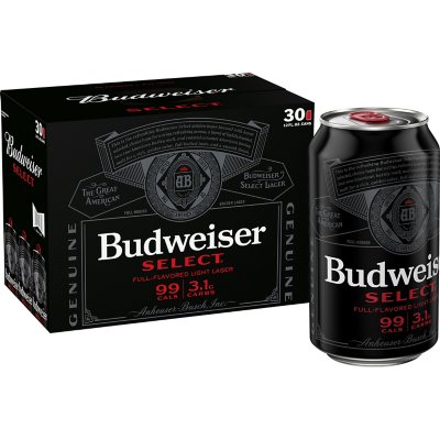 Budweiser Select (12 fl. oz. can, 30 pk.) - Sam's Club