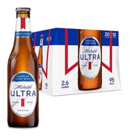 Michelob Ultra Superior Light Beer 12 fl. oz. bottle, 20 pk.