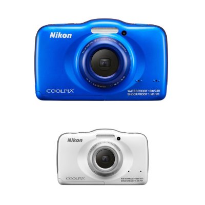 Nikon Coolpix S32 13.2MP CMOS Digital Camera with 3x Optical Zoom - Various Colors - Club