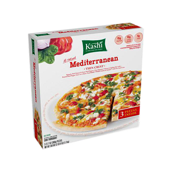 Kashi Mediterranean Thin Crust Pizzas - 12.7 oz. - 3 ct.