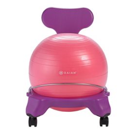 Kids' Balance Ball Chair, Purple/Pink