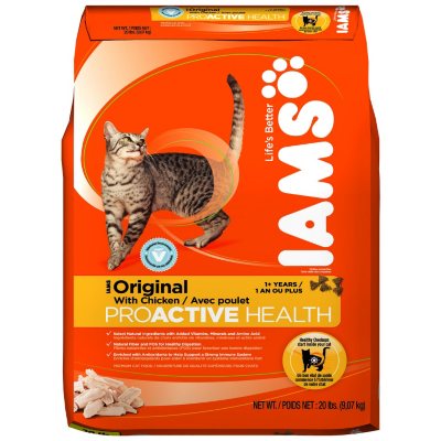 Iams original cat clearance food