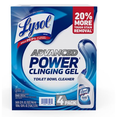 Lysol Advanced Toilet Bowl Gel Cleaner (32 fl. oz., 4 pk.)