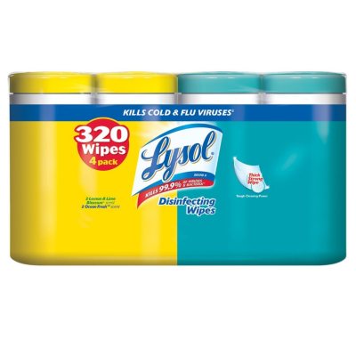 Lysol Disinfecting Wipes 4 Pk Sam S Club