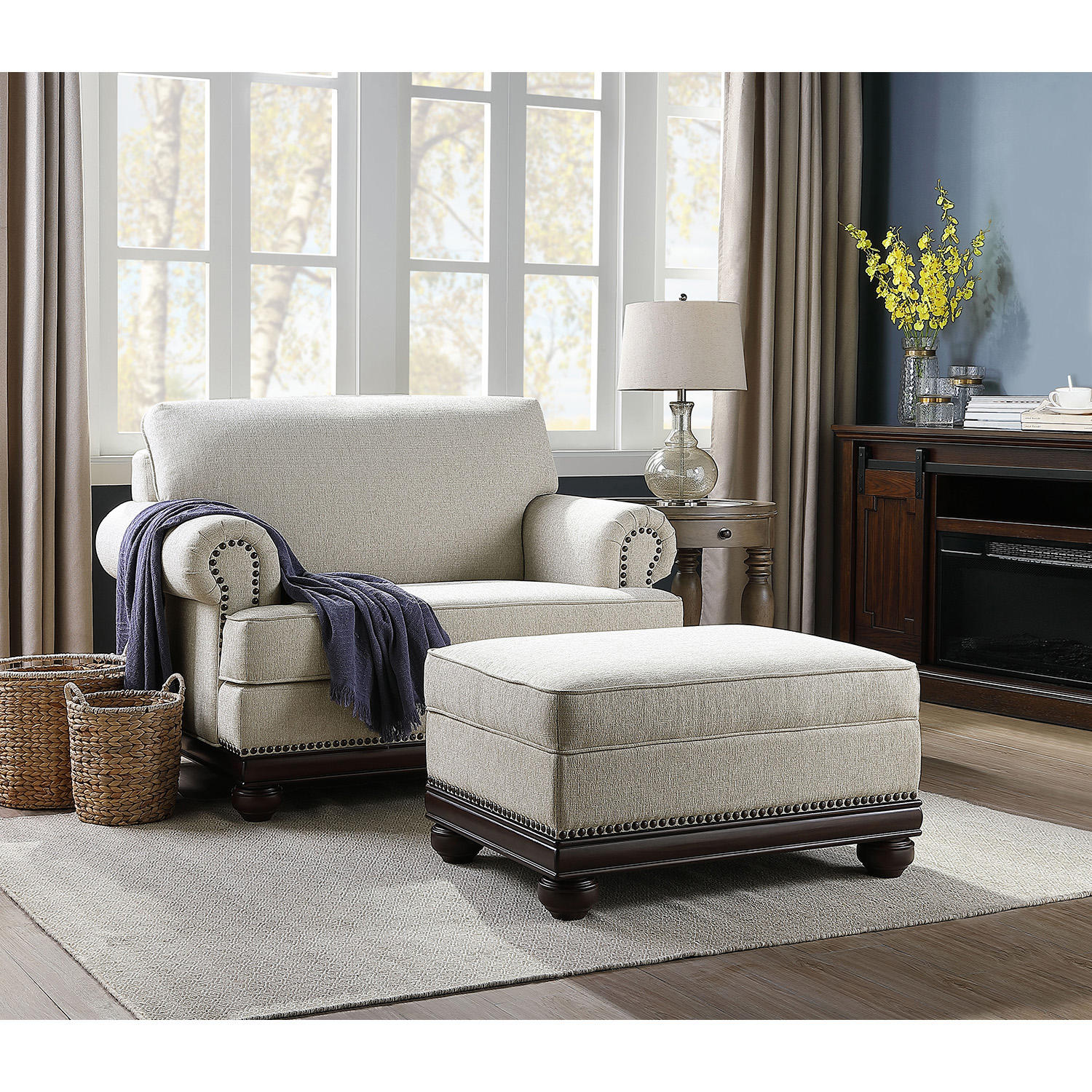 Member’s Mark Grayson Oversized Chair and Storage Ottoman