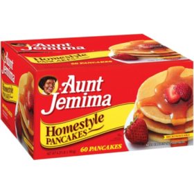 Aunt Jemima Homestyle Pancakes 60 Ct Sam S Club