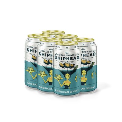 Logboat Brewing Co. Shiphead Ginger Wheat Ale Beer, 12 fl. oz. can, 6 pk.