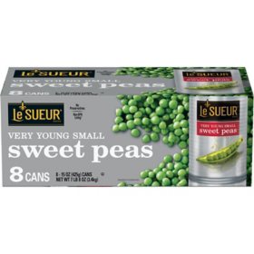 Le Sueur Very Young Small Sweet Peas, 15 oz., 8 ct.