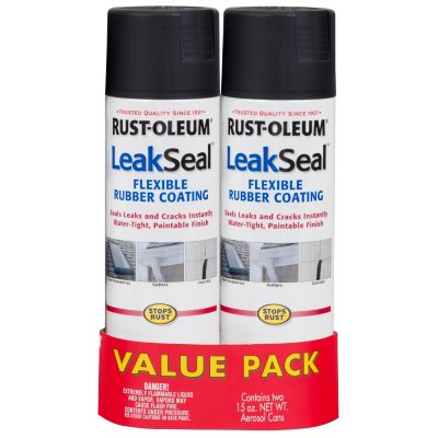 Rust-Oleum LeakSeal Spray Coating, Black, 12-oz.