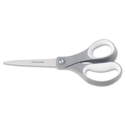 Fiskars Original Orange Handled Scissors - Ergonomically Contoured - 8  Stainless Steel - Paper and Fabric Scissors for Office, Arts, and Crafts 