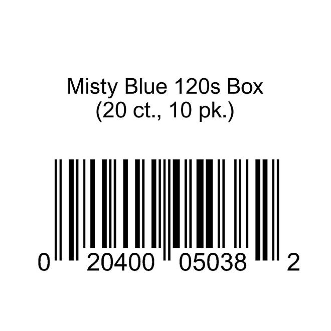 Misty Blue 120s Box 20 ct., 10 pk.
