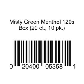 Misty Green Menthol 120s Box 20 ct., 10 pk.