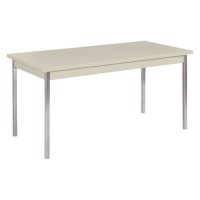 HON Rectangular Utility Table, 60"W x 30"D x 29"H, Light Gray