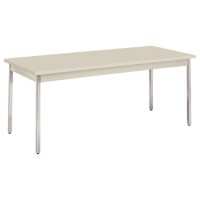 HON Rectangular Utility Table, 72"W x 30"D x 29"H, Light Gray
