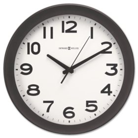 Howard Miller Kenwick Wall Clock, 13-1/2", Black