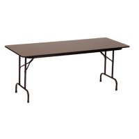 Correll 8' Commercial-Duty Folding Table, Walnut