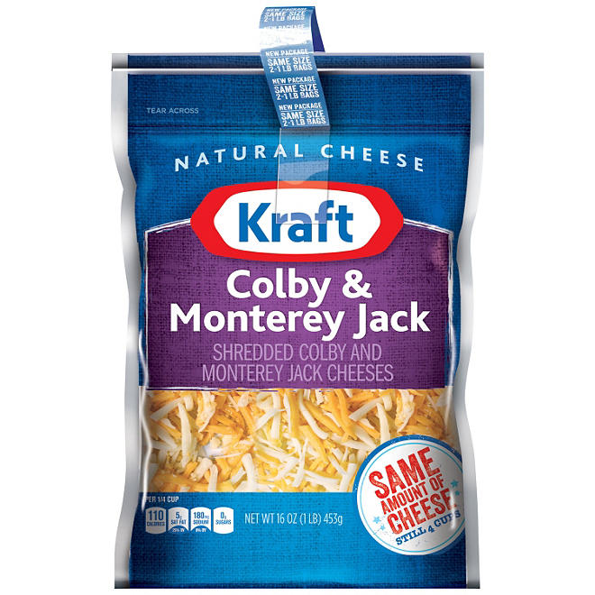 Kraft Colby & Monterey Jack Shredded Cheese (16 oz., 2 pk.)