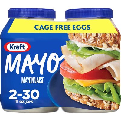 Kraft Real Mayo Creamy and Smooth Mayo (30 oz., 2 pk.) - Sam's Club