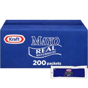Kraft Real Mayo Mayonnaise Single Serve Pouches 200 ct.