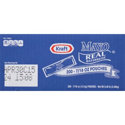 Kraft 12.4 Gram Miracle Whip Dressing Portion Packets - 200/Case