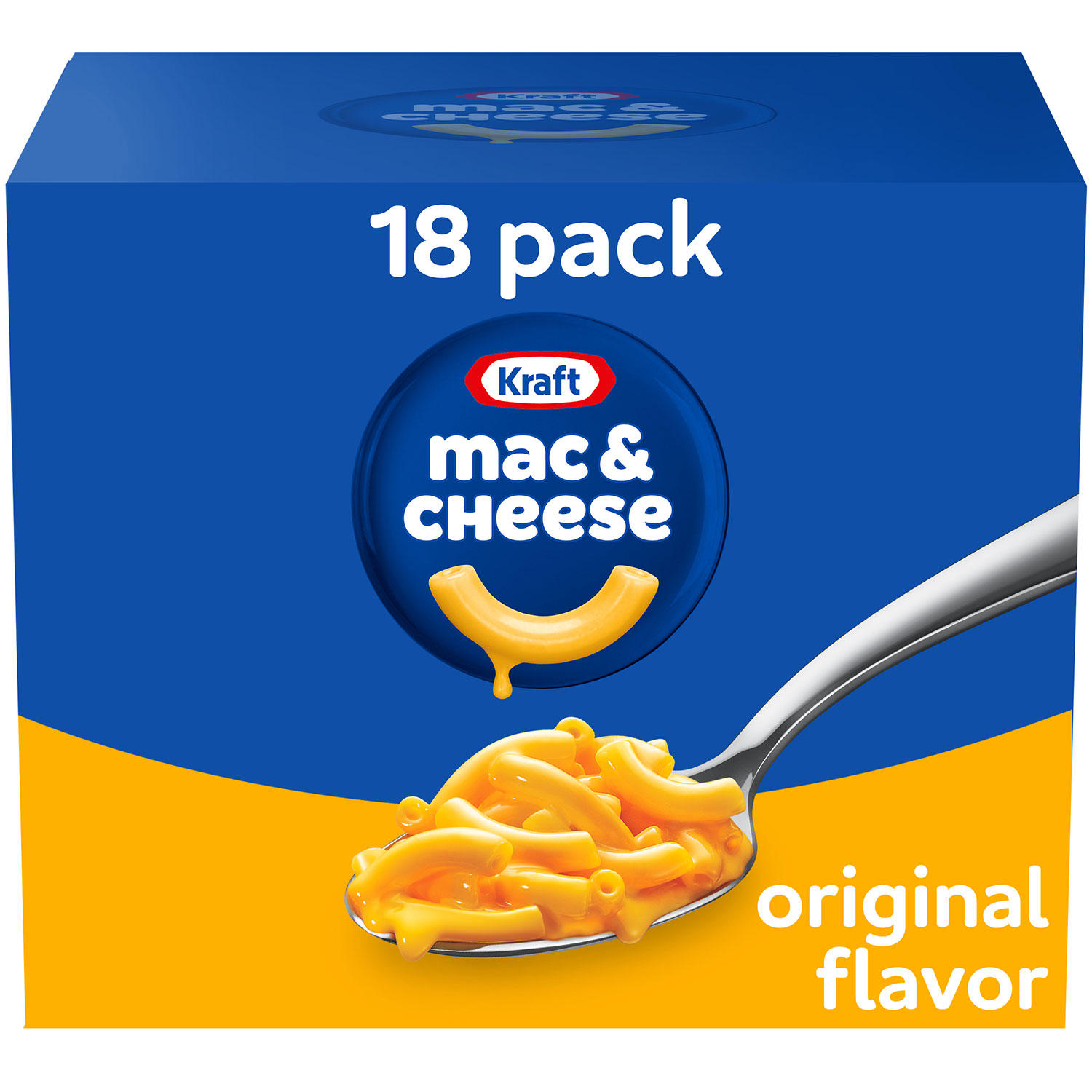 UPC 021000055531 product image for Kraft Original Macaroni and Cheese Dinner (7.25 oz, 18 pk.) | upcitemdb.com