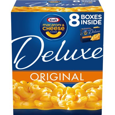 Kraft Deluxe Original Cheddar Macaroni And Cheese Dinner 14 Oz 8 Pk Sam S Club