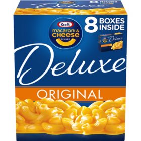 Kraft Deluxe Original Cheddar Macaroni and Cheese Dinner (14 oz., 8 pk.)