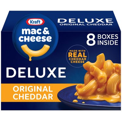Kraft Deluxe Original Cheddar Macaroni and Cheese Dinner (14 oz., 8 pk.) -  Sam's Club