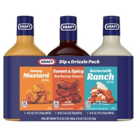 Kraft Dip & Drizzle Sauce, 3 pk.
